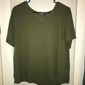 Army Green Blouse